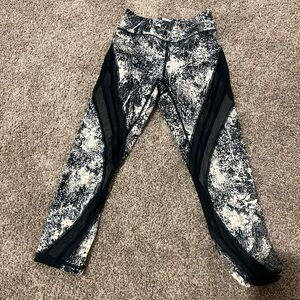 Navy and White Patterned Leggings